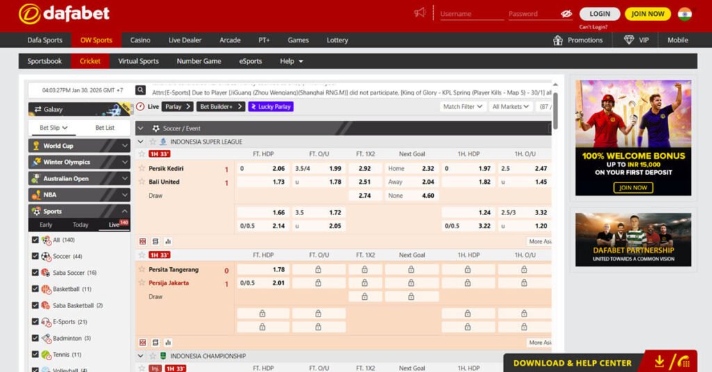 Dafabet India Website